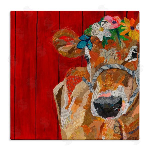 stupell industries Violet Davenport | Red Barn Cow Collage
