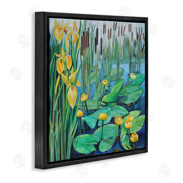 Stupell Industries Violeta Vollmer | Blooming Water Lilies Pond