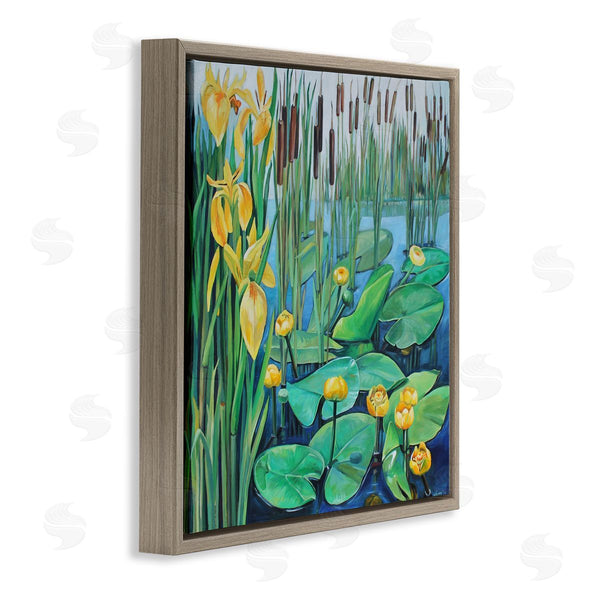 Stupell Industries Violeta Vollmer | Blooming Water Lilies Pond