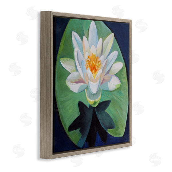 Stupell Industries Violeta Vollmer | Elegant Lotus & Lily Pad
