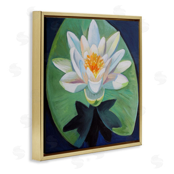 Stupell Industries Violeta Vollmer | Elegant Lotus & Lily Pad