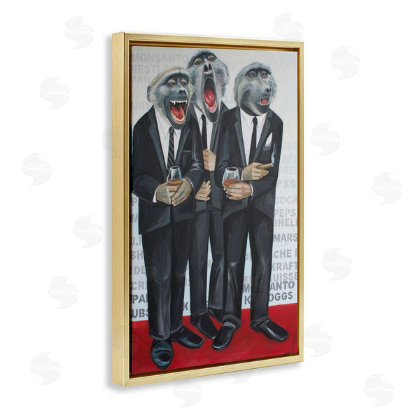 Stupell Industries Violeta Vollmer | Formal Monkeys In Suits
