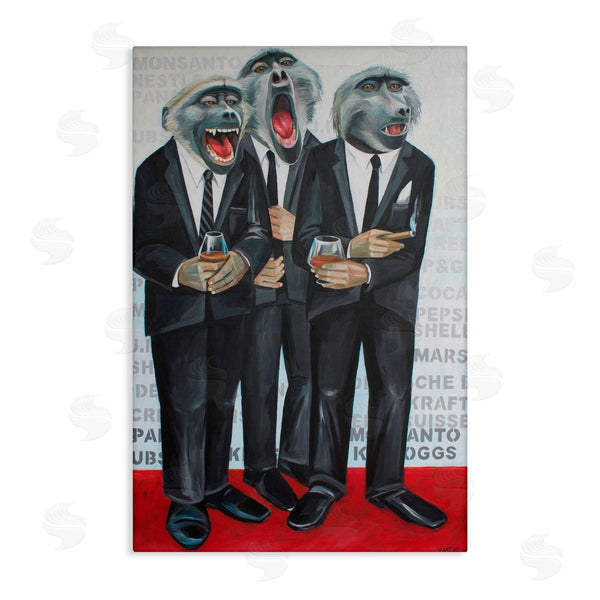 stupell industries Violeta Vollmer | Formal Monkeys in Suits