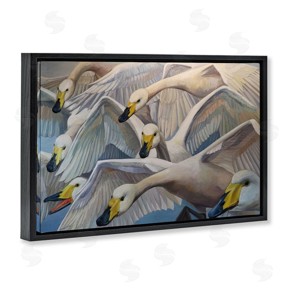 Stupell Industries Violeta Vollmer | Graceful Swans In Flight