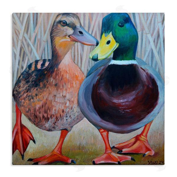 stupell industries Violeta Vollmer | Mallard & Brown Ducks
