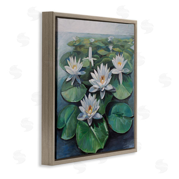 Stupell Industries Violeta Vollmer | Peaceful Lily Pad Pond