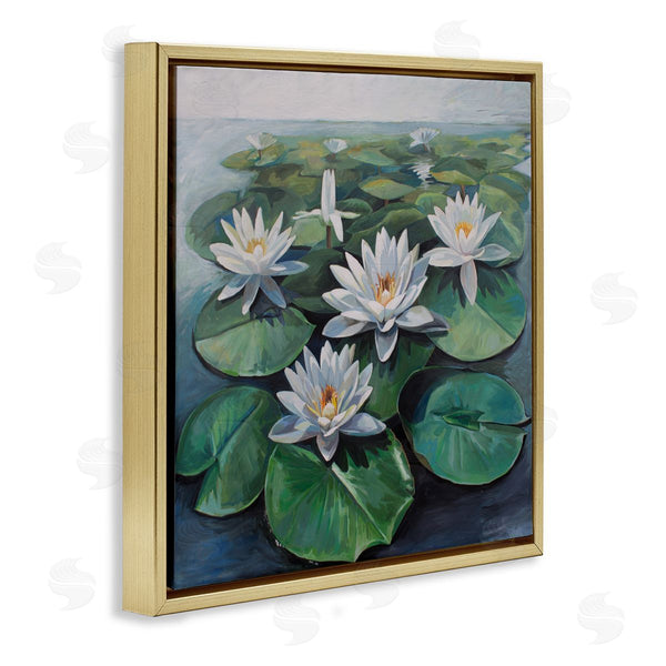 Stupell Industries Violeta Vollmer | Peaceful Lily Pad Pond