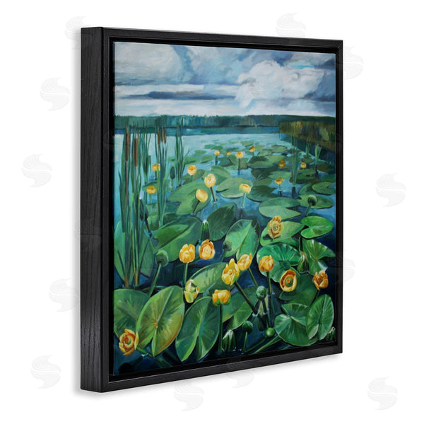 Stupell Industries Violeta Vollmer | Pond Lilies With Clouds Overhead