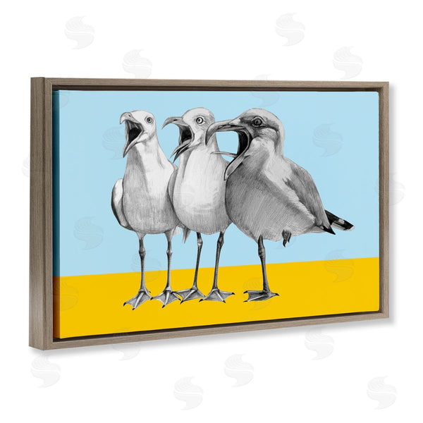 Stupell Industries Violeta Vollmer | Seagulls With Blocked Hues
