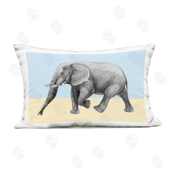 Stupell Industries Violeta Vollmer | Stepping Elephant In Sketched Style Printed Throw Pillow