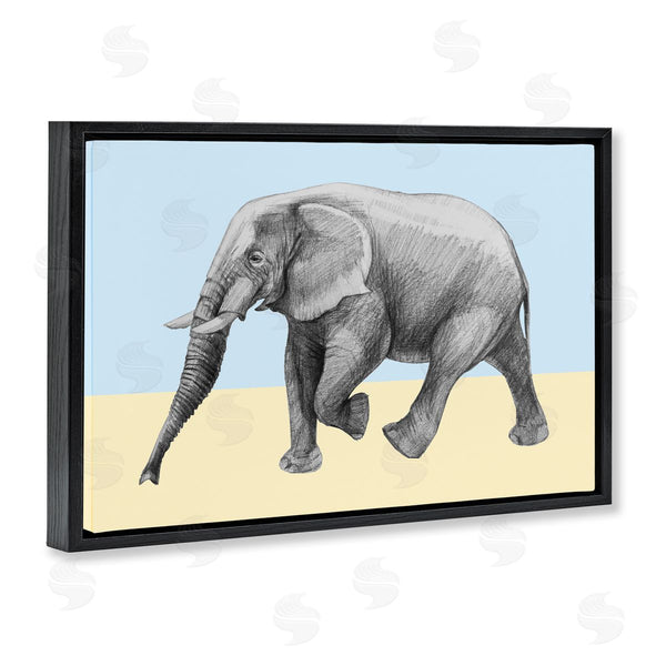 Stupell Industries Violeta Vollmer | Stepping Elephant In Sketched Style