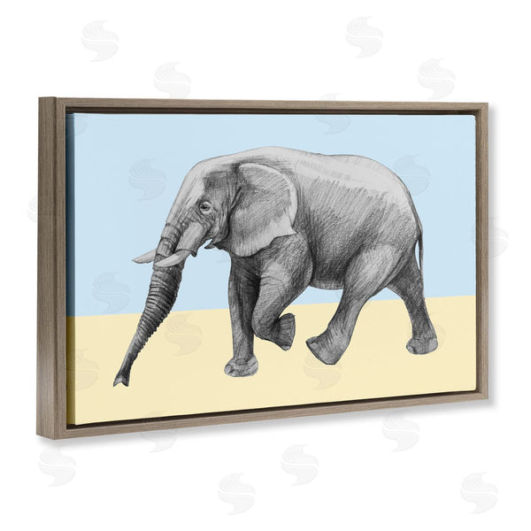 Stupell Industries Violeta Vollmer | Stepping Elephant In Sketched Style