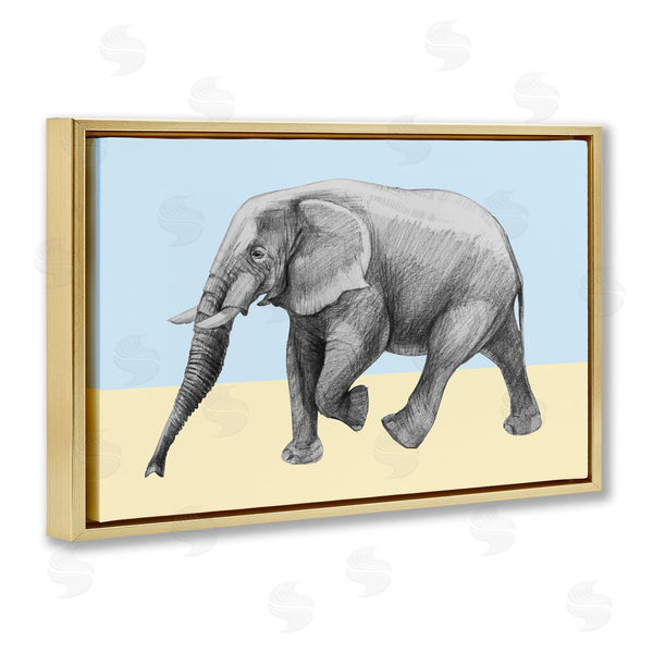 Stupell Industries Violeta Vollmer | Stepping Elephant In Sketched Style