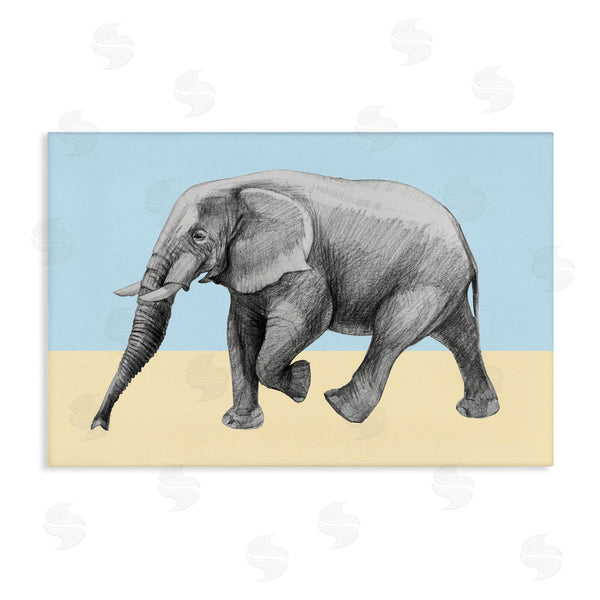 stupell industries Violeta Vollmer | Stepping Elephant in Sketched Style