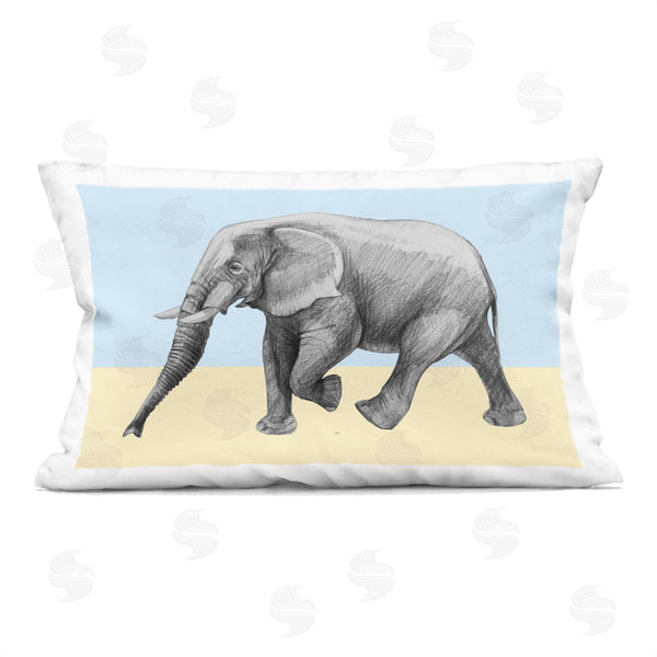 stupell industries Violeta Vollmer | Stepping Elephant in Sketched Style Printed Throw Pillow