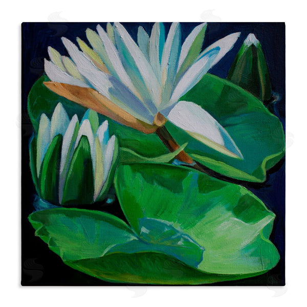 stupell industries Violeta Vollmer | Waterlilies & Lily Pads