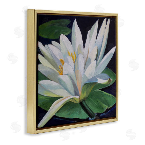 Stupell Industries Violeta Vollmer | Waterlily Petals On Pond