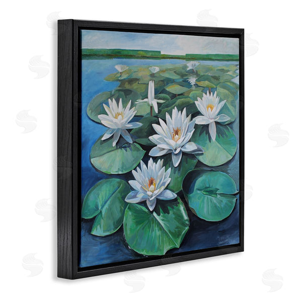 Stupell Industries Violeta Vollmer | White Pond Lilies Group