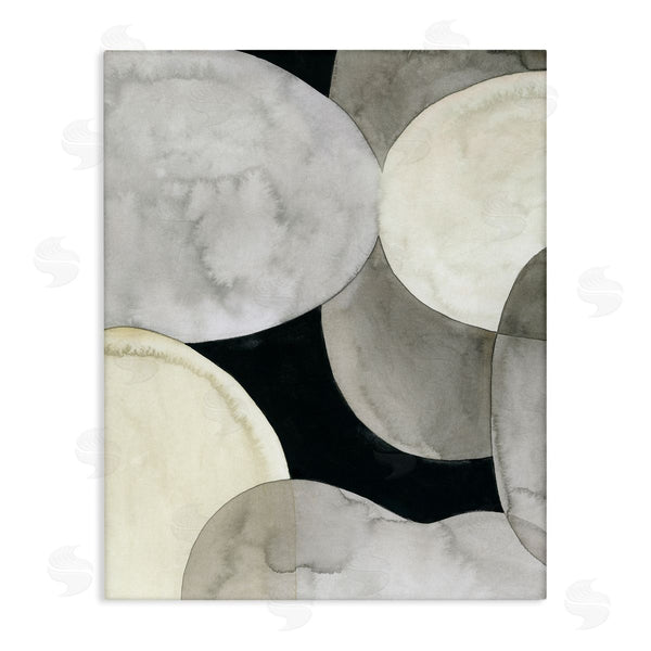 stupell industries Vision Studio | Collage of Circular Shapes Opaque Layered Arrangement Wall Art