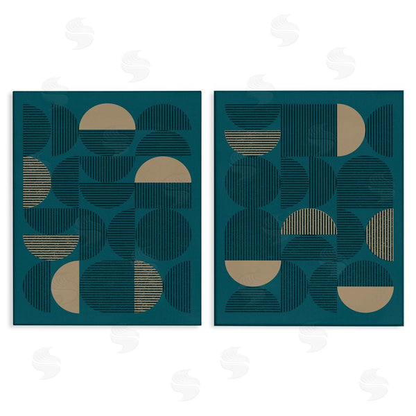stupell industries Vision Studio | Minimalist Teal Geometric Wall Art