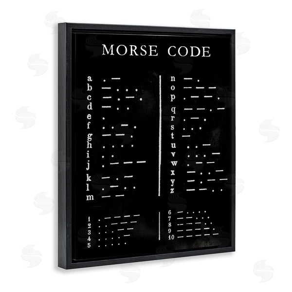 Stupell Industries Vision Studio | Vintage Morse Code Chart Alphabet And Numerals Wall Art