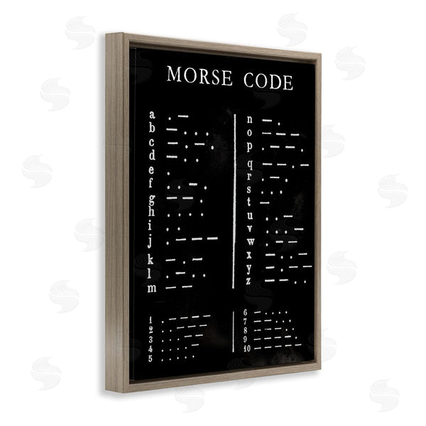 Stupell Industries Vision Studio | Vintage Morse Code Chart Alphabet And Numerals Wall Art