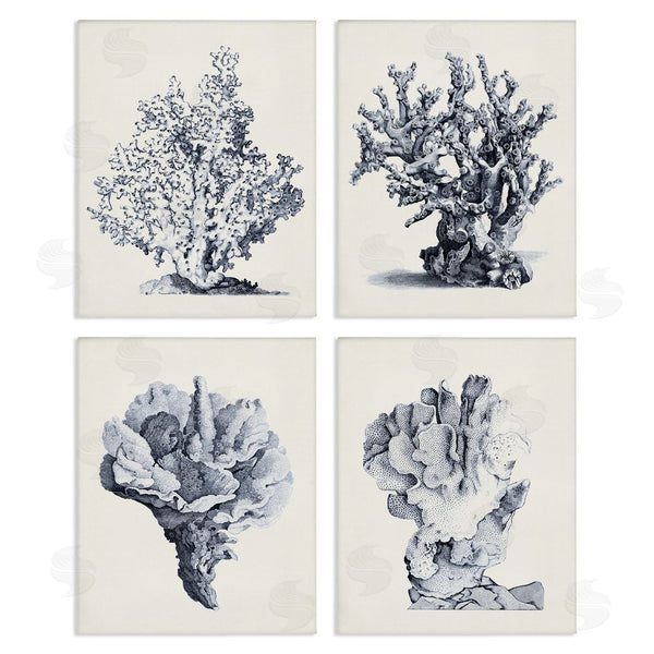 stupell industries Vision Studio | Vintage Sea Coral Underwater Ocean Life Wall Art
