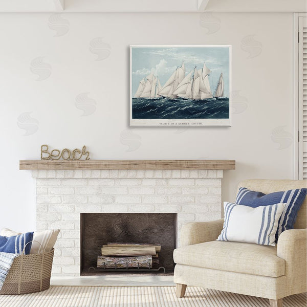 Stupell Industries Vision Studio | Vintage Summertime Yachts Wall Art