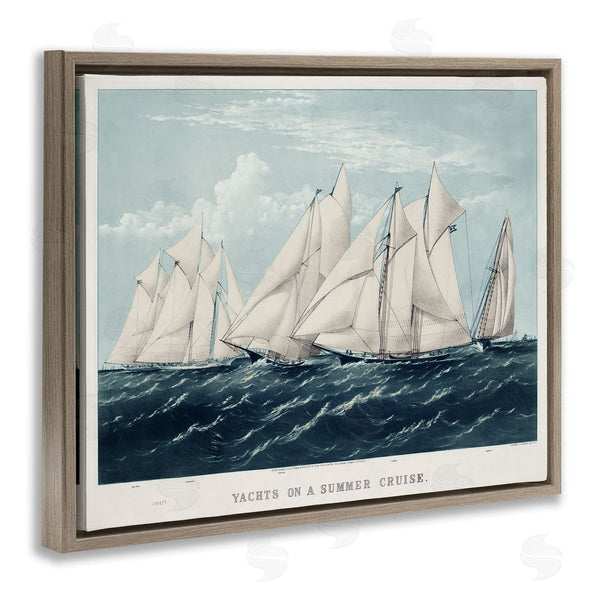 Stupell Industries Vision Studio | Vintage Summertime Yachts Wall Art