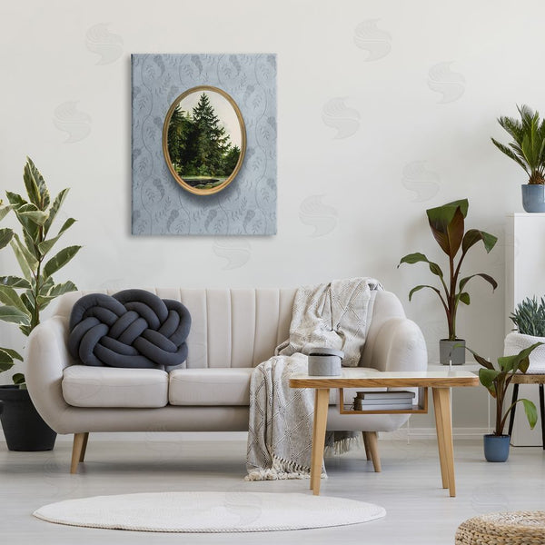 Stupell Industries Vision Studio | Vintage Woodland Tree View Border Wall Art
