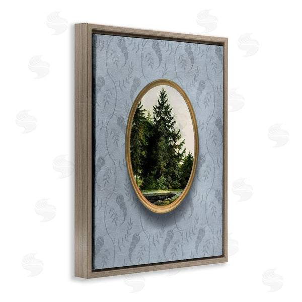 Stupell Industries Vision Studio | Vintage Woodland Tree View Border Wall Art