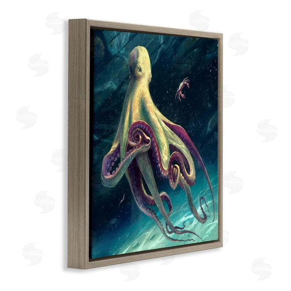 Stupell Industries Vlad Mel | Deep Water Octopus Wall Art