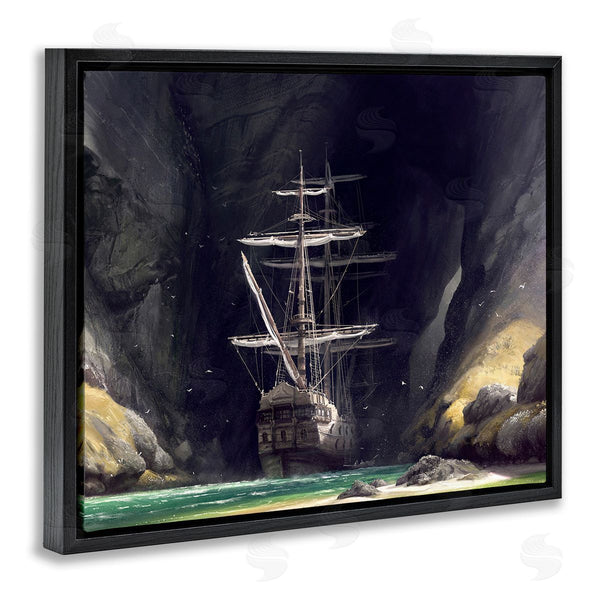 Stupell Industries Vlad Mel | Mysterious Ship In Cave Wall Art