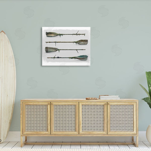 Stupell Industries Vlad Mel | Vintage Nautical Boat Oars Wall Art