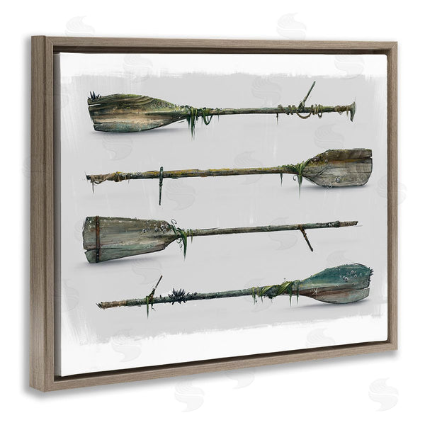 Stupell Industries Vlad Mel | Vintage Nautical Boat Oars Wall Art