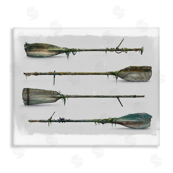 stupell industries Vlad Mel | Vintage Nautical Boat Oars Wall Art