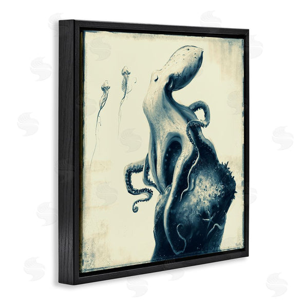 Stupell Industries Vlad Mel | Vintage Octopus & Jellyfish Wall Art