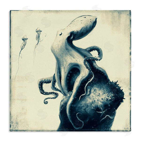 stupell industries Vlad Mel | Vintage Octopus & Jellyfish Wall Art