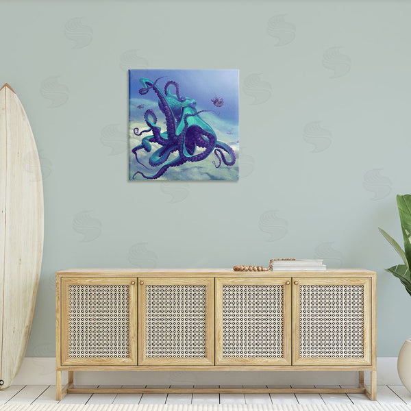 Stupell Industries Vlad Mel | Vivid Underwater Octopus Wall Art