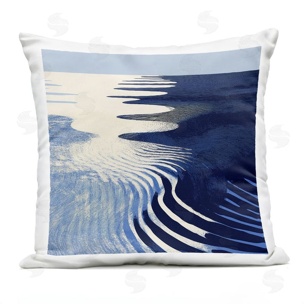 Stupell Industries Walker Noble | Abstract Cobalt Ripples Throw Pillow