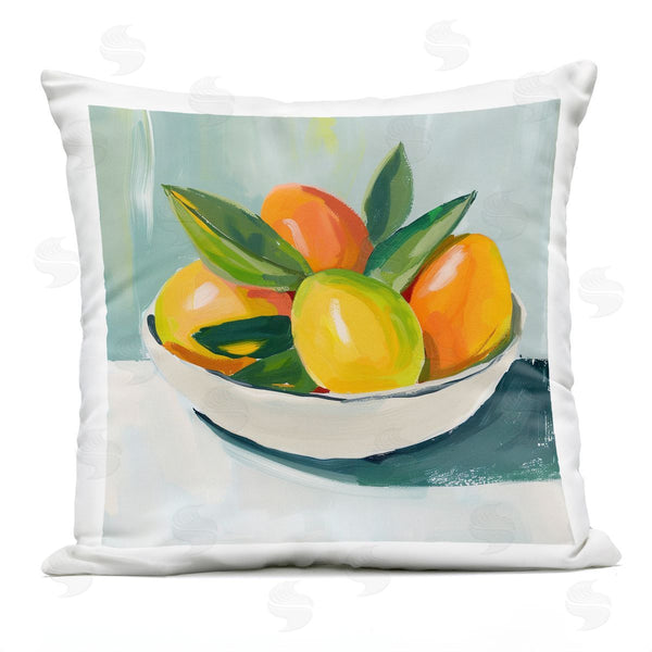 Stupell Industries Walker Noble | Bowl Of Citrus Fruit Printed Throw Pillow