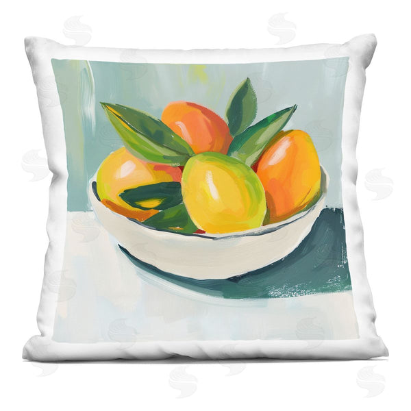 stupell industries Walker Noble | Bowl of Citrus Fruit Printed Throw Pillow