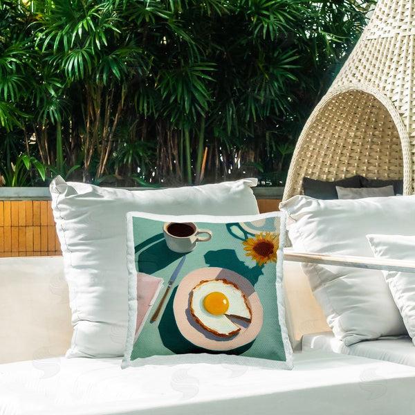 Stupell Industries Walker Noble | Breakfast Table Layout Printed Throw Pillow