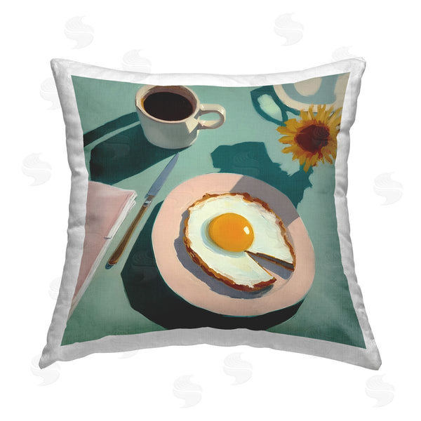 stupell industries Walker Noble | Breakfast Table Layout Printed Throw Pillow
