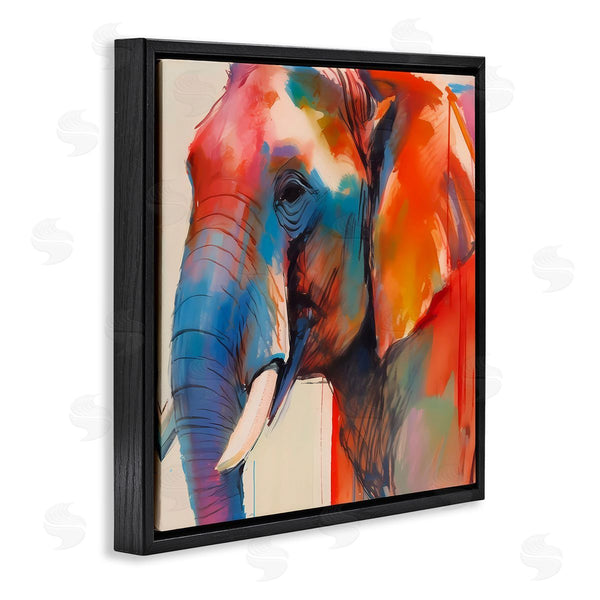 Stupell Industries Walker Noble | Elephant With Modern Hues Wall Art