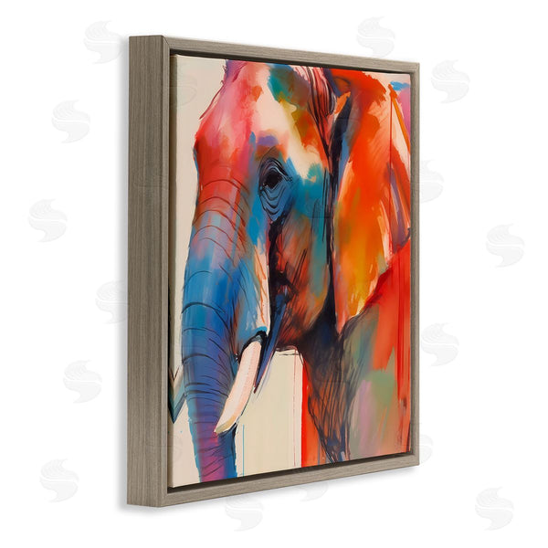 Stupell Industries Walker Noble | Elephant With Modern Hues Wall Art