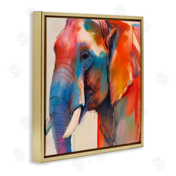 Stupell Industries Walker Noble | Elephant With Modern Hues Wall Art