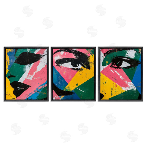 Stupell Industries Walker Noble | Face & Eyes Fractal Wall Art
