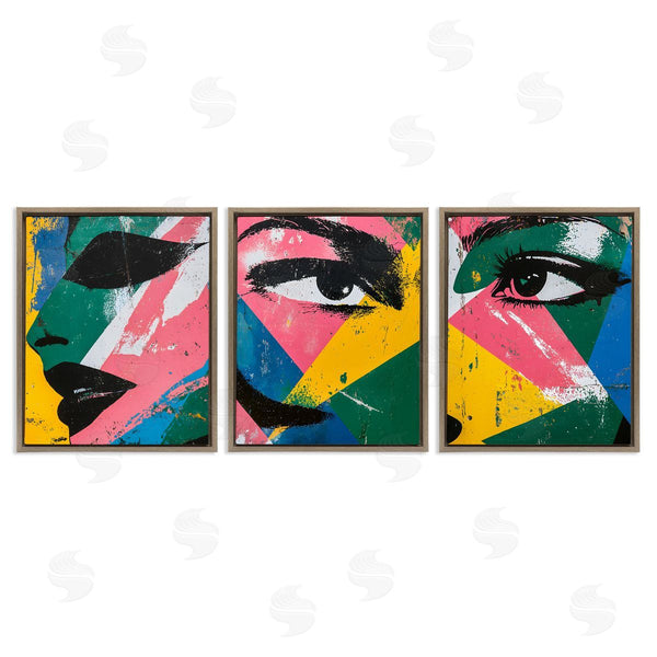 Stupell Industries Walker Noble | Face & Eyes Fractal Wall Art
