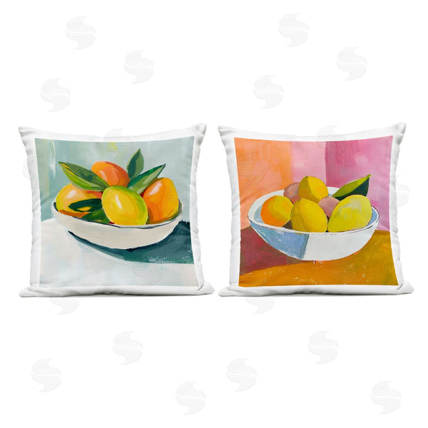 Stupell Industries Walker Noble | Fresh Fruits In Bowl Printed Throw Pillow Set
